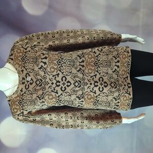 Alice Blue sz L Rare Sparkling Metallic Knit Rococo Sweater